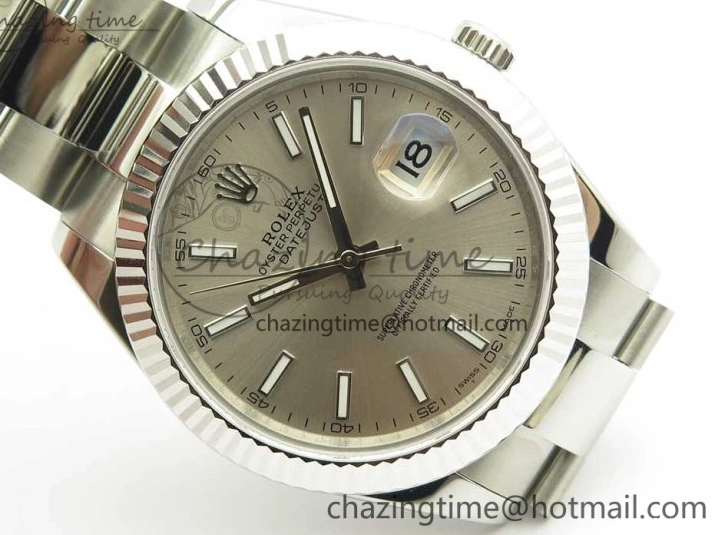 1229 DateJust II 126334 41mm SS BP Maker 1:1 Best Edition Silver Dial Fluted Bezel on Oyster Bracelet SunProtective 3326